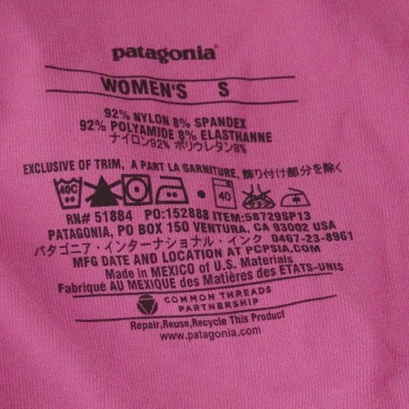 Patagonia Seabrook Bandha Dress Womens Small Pink Short Sleeve Light Weight - Picture 6 of 12